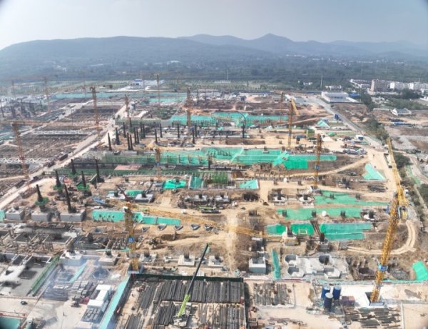 信德 南京北站项目建设进入站房主体结构施工阶段